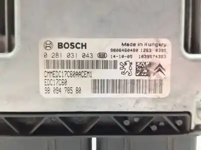 Second-hand car spare part ecu engine control for citroen c4 cactus 1.6 bluehdi 100 oem iam references 0281031043  