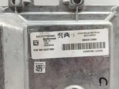 Second-hand car spare part ecu engine control for citroen c3 elle oem iam references 9815037580  