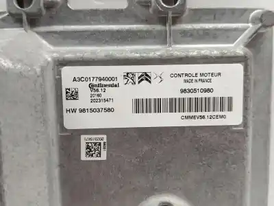 Second-hand car spare part ecu engine control for citroen c3 feel oem iam references 9815037580  