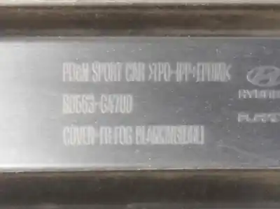 Автозапчастина б/у решіта переднього бампера для hyundai i30 fastback (pde, pden) 1.0 t-gdi посилання на oem iam 86563g4700  