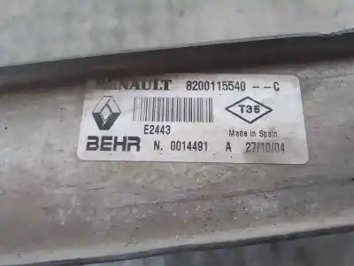 Автозапчастина б/у інтеркулер для renault scenic ii (jm) f9q812 посилання на oem iam 8200115540  