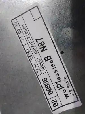 Peça sobressalente para automóvel em segunda mão sistema de áudio / rádio cd por seat leon (1p1) bxe referências oem iam w01p035186b  