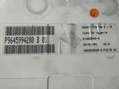 Автозапчасти б/у приборная доска за citroen c3 hfx(tu1jp) ссылки oem iam 9645994280  