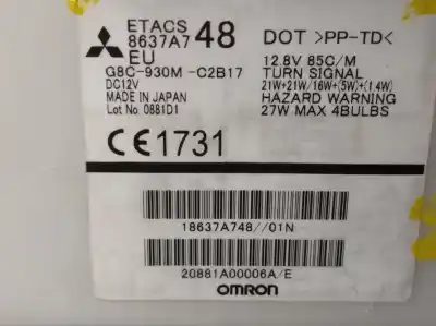 Автозапчасти б/у блок реле/предохранителей за peugeot ion (1 desde 08/2010) ion motor de 47kw zky ссылки oem iam 8637a748  