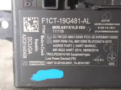 Автозапчастина б/у електронний модуль для ford kuga (cbs) 1.5 ecoboost cat 120 cv / 88 kw посилання на oem iam f1ct19g481al  