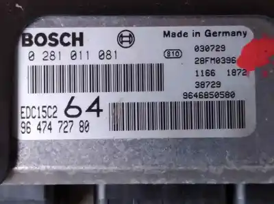 Second-hand car spare part ecu engine control for peugeot 307 break / sw (s1) rhsdw10ated oem iam references 9647472780  