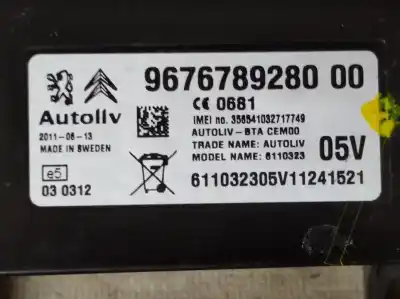 Автозапчастина б/у електронний модуль для peugeot ion (1 desde 08/2010) ion motor de 47kw zky посилання на oem iam 9676789280  