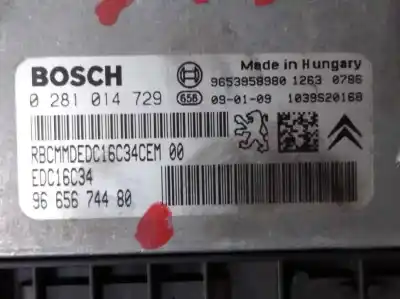 Second-hand car spare part ecu engine control for citroen c4 picasso i monospace (ud_) 1.6 hdi oem iam references 9665674480  