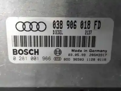 Second-hand car spare part ecu engine control for audi a4 b5 (8d2) 1.9 tdi oem iam references 038906018fd  
