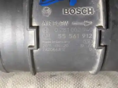 Автозапчастина б/у витратомір повітря для opel corsa d a13dtc посилання на oem iam 55561912  