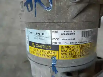 Автозапчасти б/у компрессор кондиционера воздуха за renault megane ii sedán (lm0/1_) 1.9 dci (lm0g, lm1g, lm2c) ссылки oem iam 8200309193  