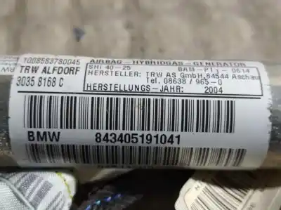 Second-hand car spare part front left curtain airbag for bmw x3 (e83) m57n2306d2 oem iam references 843405191041  