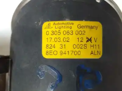 Автозапчасти б/у правая противотуманная фара за audi a4 b6 (8e2) 1.9 tdi ссылки oem iam 8e0941700  