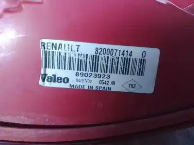 Автозапчасти б/у правый задний фонарь за renault clio ii fase ii (b/cb0) k9k702 ссылки oem iam 8200071414  