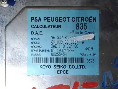 Second-hand car spare part electronic module for citroen c3 8hx oem iam references 9653783580  