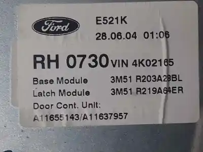 Автозапчасти б/у регулятор стекла переднего правого за ford focus c-max (cap) d-g8da ссылки oem iam 3m51r203a28bl  