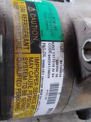 Pezzo di ricambio per auto di seconda mano compressore aria condizionata per mini mini (r50,r53) g-w10b16a riferimenti oem iam 1139014  