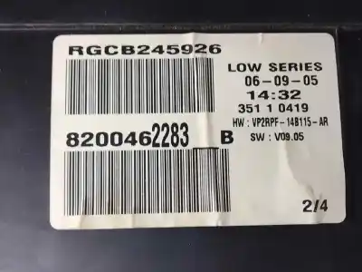 Автозапчасти б/у приборная доска за renault megane ii sedán (lm0/1_) 1.5 dci (lm0f, lm0t, lm2b) ссылки oem iam 8200462283  