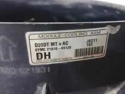 Second-hand car spare part front radiator support for ssangyong kyron d20dt oem iam references 2165109020  