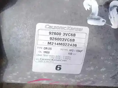 Автозапчастина б/у компресор кондиционера для nissan pulsar fastback (c13) 1.5 dci посилання на oem iam 926003vc6b  