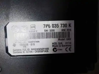 Pezzo di ricambio per auto di seconda mano modulo elettronico per seat altea (5p1) 1.6 tdi riferimenti oem iam 7p6035730k  
