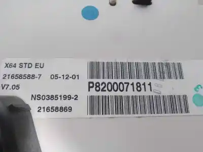 Second-hand car spare part dashboard for renault megane i scenic ja renault oem iam references 8200071811  