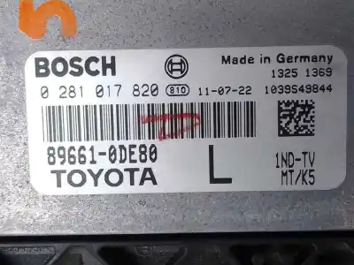 Автозапчасти б/у блок управления двигателем за toyota yaris (ksp1/nlp1/nsp1) d1nd ссылки oem iam 896610de80  