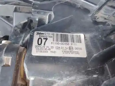 Автозапчасти б/у левая фара за toyota yaris (ksp9/scp9/nlp9) 1nrfe ссылки oem iam   