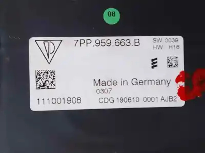 Автозапчастина б/у електронний модуль для porsche cayenne (typ 92aa) cas посилання на oem iam 7pp959663  