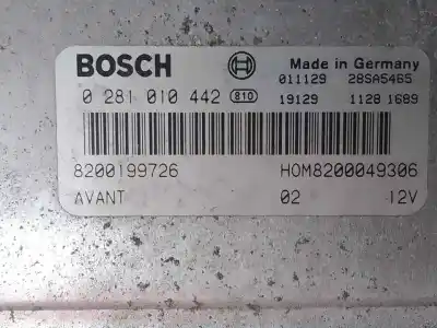 Автозапчасти б/у блок управления двигателем за renault scenic (ja..) f9q744 ссылки oem iam 8200199726  