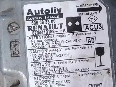 Автозапчасти б/у блок управления подушками безопасности за renault kangoo i (f/kc0) f9q782 ссылки oem iam 8200410188a  