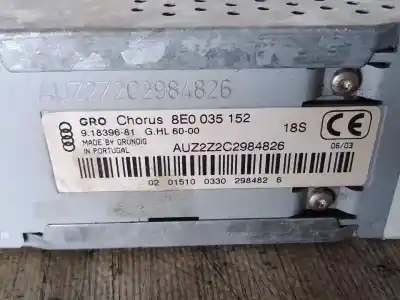 Автозапчасти б/у аудиосистема / радио cd за audi a4 b6 (8e2) 1.9 tdi ссылки oem iam 8e0035152  