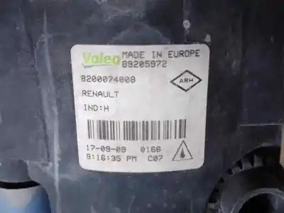 Автозапчасти б/у левая противотуманная фара за renault scénic iii (jz0/1_) 1.5 dci ссылки oem iam 8200074008  