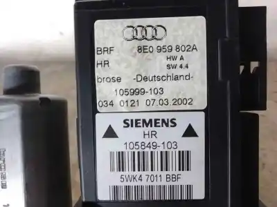 Second-hand car spare part rear right window motor for audi a4 b5 (8d2) 1.9 tdi oem iam references 8e0959802a  