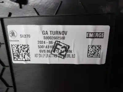 Second-hand car spare part left front door trim for skoda fabia (pj3) dsg oem iam references 6vb867013bj  