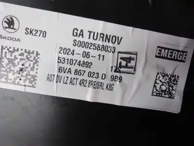 Автозапчасти б/у обивка задней левой двери за skoda fabia (pj3) dsg ссылки oem iam 6va867023d  