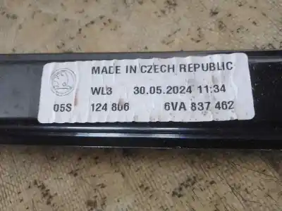 Second-hand car spare part passenger side right window regulator for skoda fabia (pj3) dsg oem iam references 6va837462  