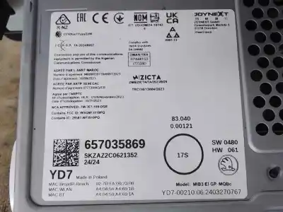 Second-hand car spare part gps navigation system for skoda fabia (pj3) dsg oem iam references 657035869  