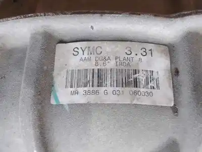 Second-hand car spare part rear differential for ssangyong rexton d27dt oem iam references mr3886g  