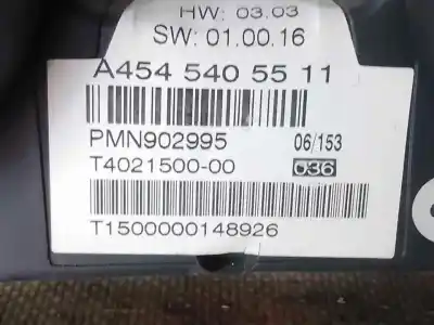 Second-hand car spare part dashboard for smart forfour m134911 oem iam references a4545405511  