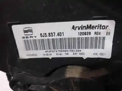 Second-hand car spare part driver left window regulator for seat ibiza sc (6j1) reference 60 cv / 44 kw oem iam references 6j3837401  