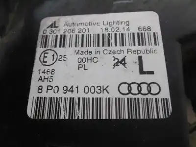 Автозапчастина б/у ліва фара для audi a3 (8p1) 1.9 tdi посилання на oem iam 8p0941003k  