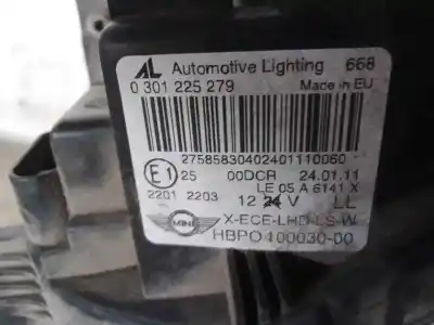 Pezzo di ricambio per auto di seconda mano faro anteriore sinistro per mini mini (r56) n18b16a riferimenti oem iam 0301225279  