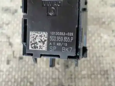 Peça sobressalente para automóvel em segunda mão botão / interruptor elevador vidro dianteiro direito por seat leon (5f1) cxx referências oem iam 5g0959855p  