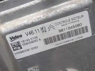 Автозапчастина б/у ебу контролер двигуна для citroen c3 ii (sc_) 1.0 vti 68 посилання на oem iam 9811545080  