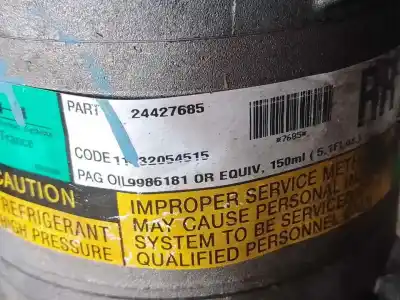 Pezzo di ricambio per auto di seconda mano compressore aria condizionata per opel corsa c z10xe riferimenti oem iam 24427685  
