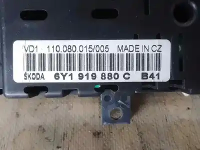 Автозапчасти б/у приборная доска за skoda fabia (6y2/6y3) 1.4 ссылки oem iam 6y1919880c  