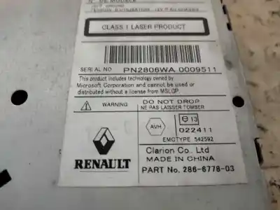 Автозапчасти б/у gps-навигационная система за renault espace iv (jk0/1_) 2.2 dci (jk0h) ссылки oem iam 8200411128  