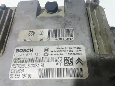 Second-hand car spare part ecu engine control for peugeot 206 berlina x-line oem iam references 0281011784  9655919780