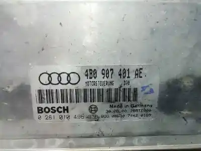 Piesă de schimb auto la mâna a doua unitate de control motor ecu pentru audi a6 berlina (4b2) 2.5 tdi referințe oem iam 0281010496  4b0907401ae